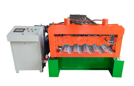 3KW-20.5KW Floor Deck Roll Forming Machine High Strength Chain For Durable Floor Decking