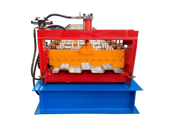 Chain Drive Customizable Floor Deck Roll Forming Machine With 45 Rollers